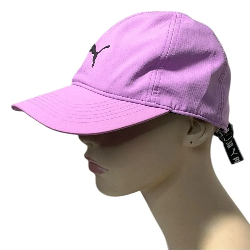 Lavender Puma Baseball Cap with Curved Brim and Adjustable Fit